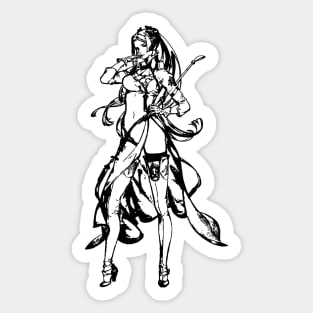 Weathered Commander Nier Automata Sticker